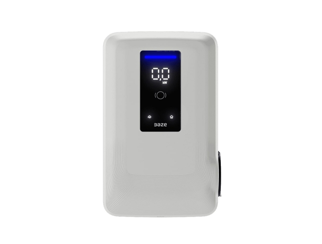 Stazione di Ricarica Dazebox Home S 7.4kW Monofase 32A, IP55 IK10, WiFi e Bluetooth, Wall Box Bianco con Schermo e Connettore Tipo 2, 3 Tessere RFID Incluse