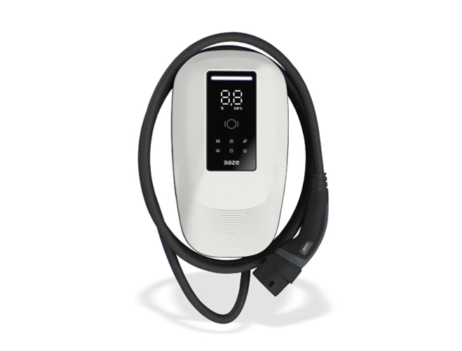Stazione di Ricarica Dazebox Home T 22.2kW Trifase 32A, IP55 IK10, WiFi e Bluetooth, Wall Box Bianco con Schermo, 3 Tessere RFID Incluse, Cavo Tipo 2 Lunghezza 5m