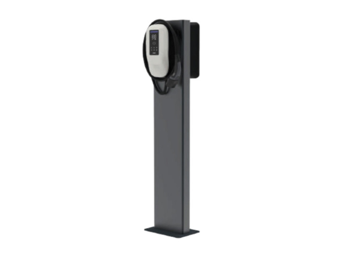 Supporto da Terra in Acciaio per 1 o 2 Wallbox Stazioni di Ricarica, compatibile con Dazebox C, Dazebox Home T e Home S