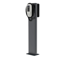Supporto da Terra in Acciaio per 1 o 2 Wallbox Stazioni di Ricarica, compatibile con Dazebox C, Dazebox Home T e Home S